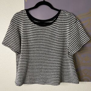 SANCTUARY Boxy Crochet Knit Top